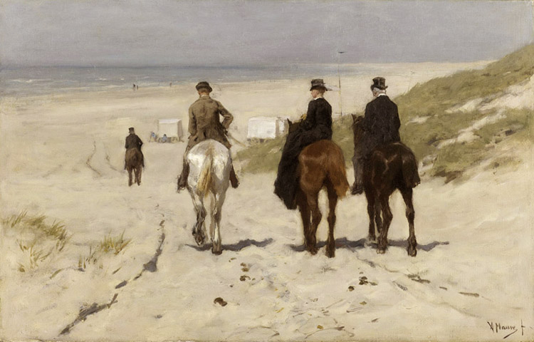 Riders on the Beach at Scheveningen (nn02)